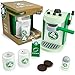 Imagination Generation Espresso Express Coffee Maker Playset, with 2 Cups, 2 Pods, 1 Portafilter, 1 Coffee Maker, Cream & Sugar (8 Pcs)