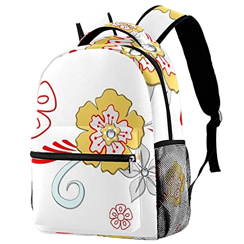 Sacs d'école enfants à motif papillon - Sac à dos durable étudiant Multicolore 05