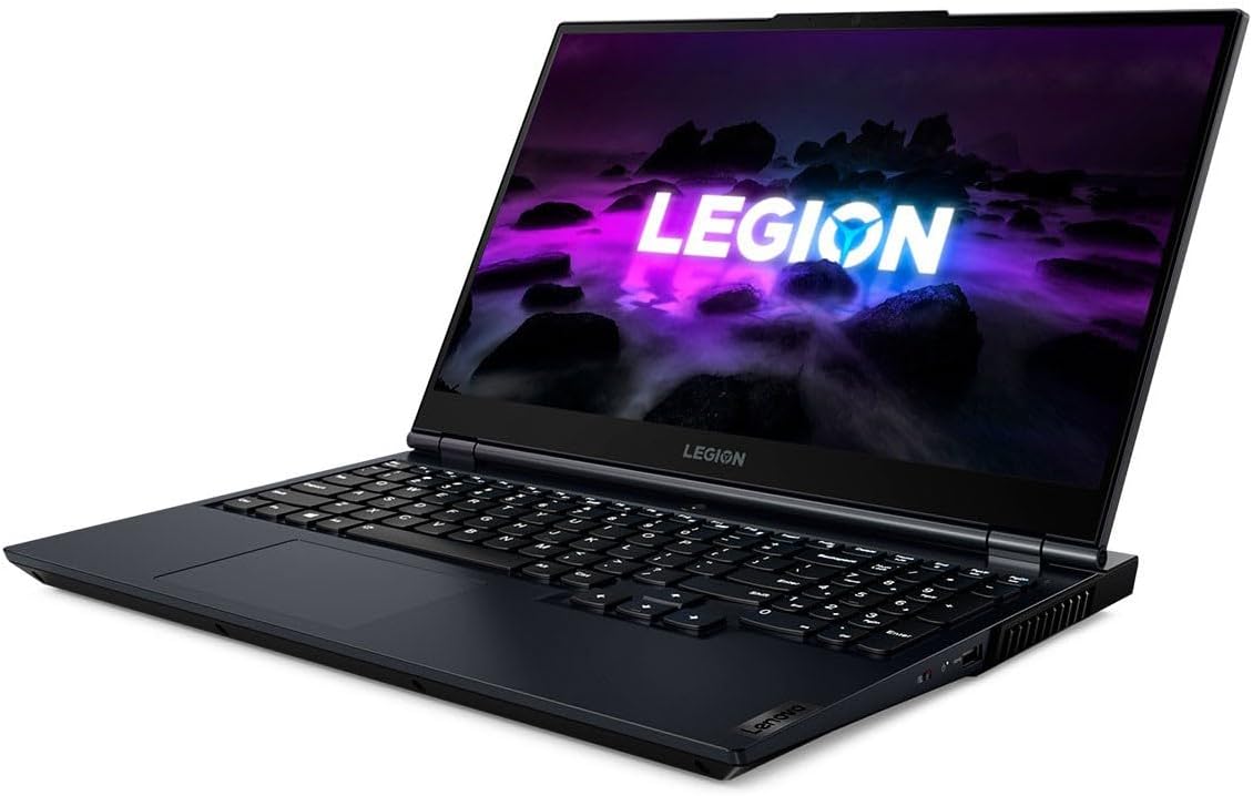 Lenovo Legion 5 Gen 6 - Gaming Notebook 39.6 cm (15.6 Inch) FullHD 120Hz (AMD Ryzen 5 5600H, 8GB RAM, 512GB SSD, NVIDIA GeForce RTX 3060-6GB, Without Operating System), Blue/Black QWERTY Portugal Gués