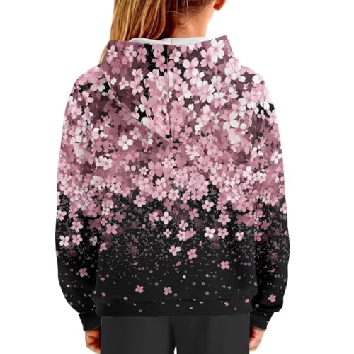 POLERO Cute Hoodie Girls' Hoodies 6-16 Years Pullover Sweatshirts for Boys Casual Running Shirts with Pocket4