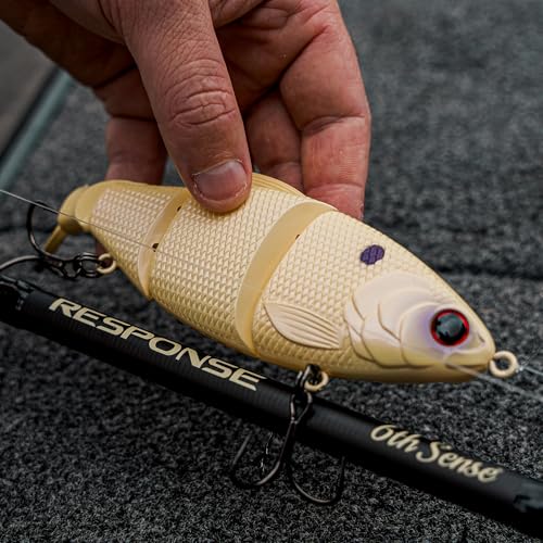Bass Fishing Swimbait – 6th Sense Trace 6.0 – Floating/Slow/Fast Sink, Multi-Joint Action – 6 inch (4k Bluegill)