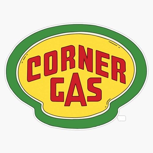 Pegatina de vinilo con logotipo de gas de esquina Wwhite para parachoques de 6 mil de grosor, tamaño 5 pulgadas