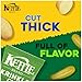 Kettle Brand Potato Chips, Krinkle Cut, Dill Pickle Kettle Chips, 7.5 Oz
