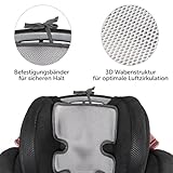 Zamboo Atmungsaktive Sommer Sitzeinlage- Universal Sitzauflage für Kinderwagen, Buggy und Kindersitz - Kühlt und schützt den Sitzbezug vor Flecken - Grau