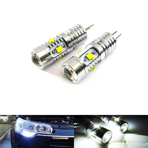 RZG 2 x biała żarówka HP24W HPY24W G4 50 W LED światło boczne do jazdy dziennej DRL dla C5 3008 5008