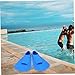 Happyyami Boy Girl Silicone Swim Training Fins Comfortable Flippers for Swimming Diving Lightweight Design for Easy Use Blue