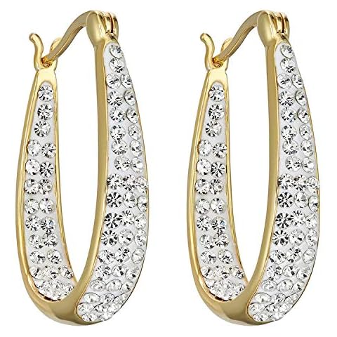 Savlano Crystal Hoop Earrings Cover