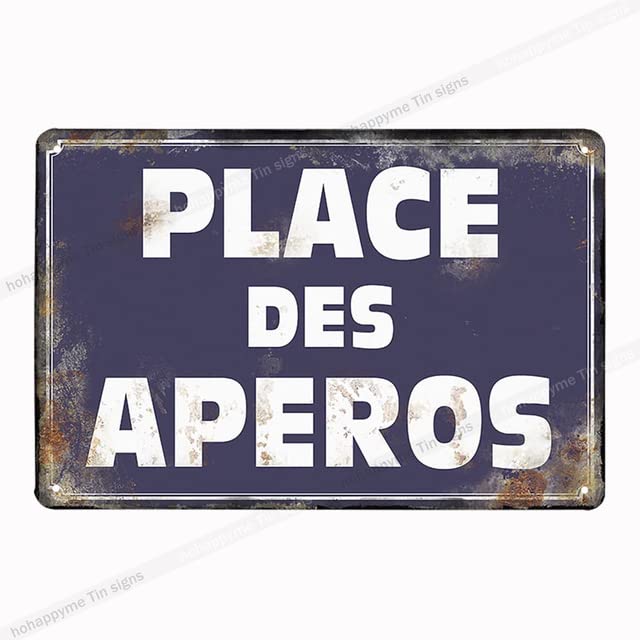 Cuisine, targa in metallo francese, stile vintage, stile vintage, 20 x 30 cm