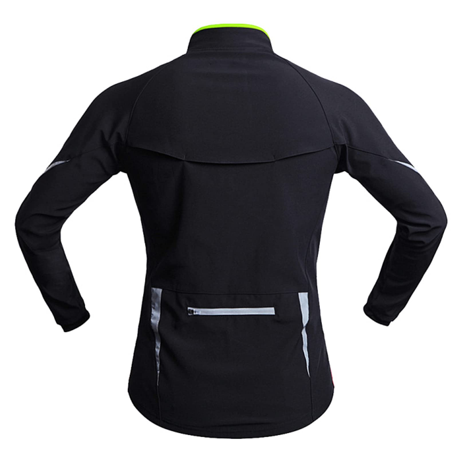 Chaqueta Cclismo Hombre Invierno Resistente al Viento Transpirable Cálida Impermeable Chaqueta Abrigo Reflectante para Ciclismo, Chaquetas de Bicicleta MTB