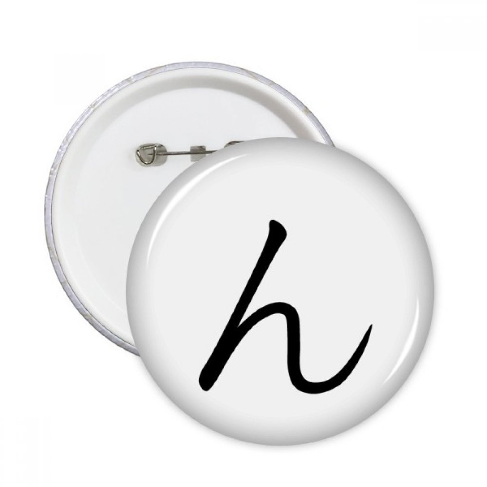 Badge Katakana N broches rondes résistantes pour customisation textile