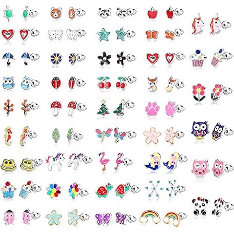 LOLIAS 42 Pares Pendientes Acero Inoxidable Niños Cover