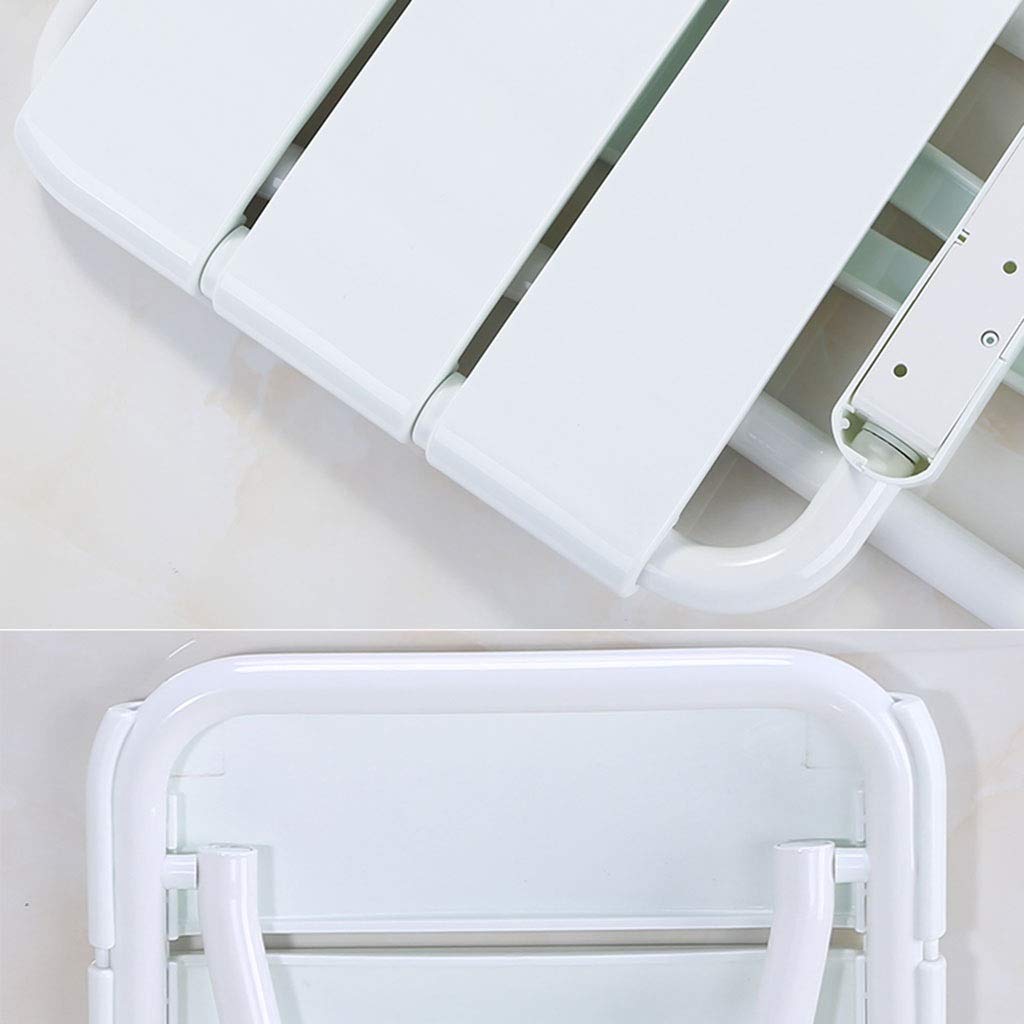 CHEWYNP Silla de baño Taburete de Ducha Asiento de Seguridad Baño Taburete de Ducha Plegable Asiento médico montado en la Pared de Acero Inoxidable con reposabrazos Silla de baño Vieja CAM