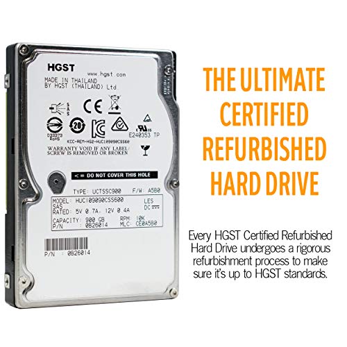 Image of HGST Ultrastar C10K900 | HUC109090CSS600 | 0B26014 | 900GB 10K RPM SAS 6.0Gb /s 64MB Cache | 2.5in SFF | 512n | Cache Enterprise Hard Disk Drive HDD (Renewed)