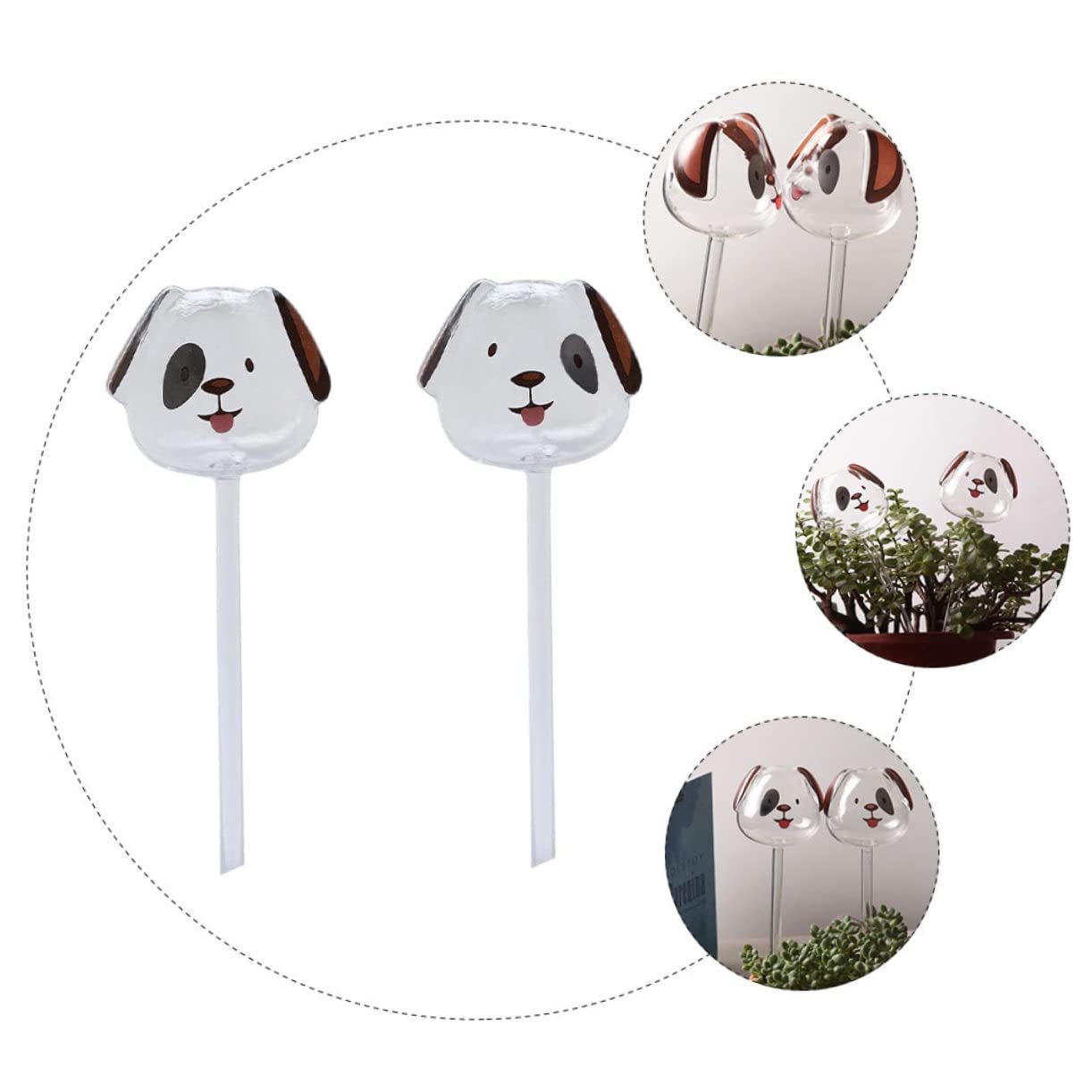 HANABASS 2 Ensembles Dispositif Arrosage Automatique De Chiot De Goutteurs pour Plantes Décoration Pratique pour Intérieur Jardin 2 Pièces * 2