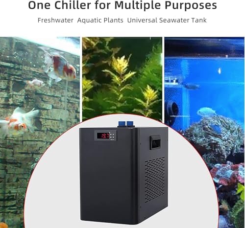 Aquarium Water Chiller Cooler,160/300/500L, Quiet Operations & Simple Control, for Multiple Aquaculture Scenarios (500L)