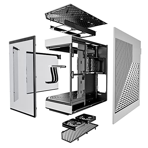 Image of HYTE Y60 Modern Aesthetic Dual Chamber Panoramic Tempered Glass Mid-Tower ATX Computer Gaming Case with PCIE 4.0 Riser Cable Included, White (CS-HYTE-Y60-BW)
