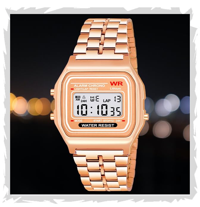 Motu Gaju Digital Coper Square Dial Vintage Watches for Women Vintage Watches for Men Old Money Watches for Men (B0CYX8MN9Z) Amazon Price History, Amazon Price Tracker
