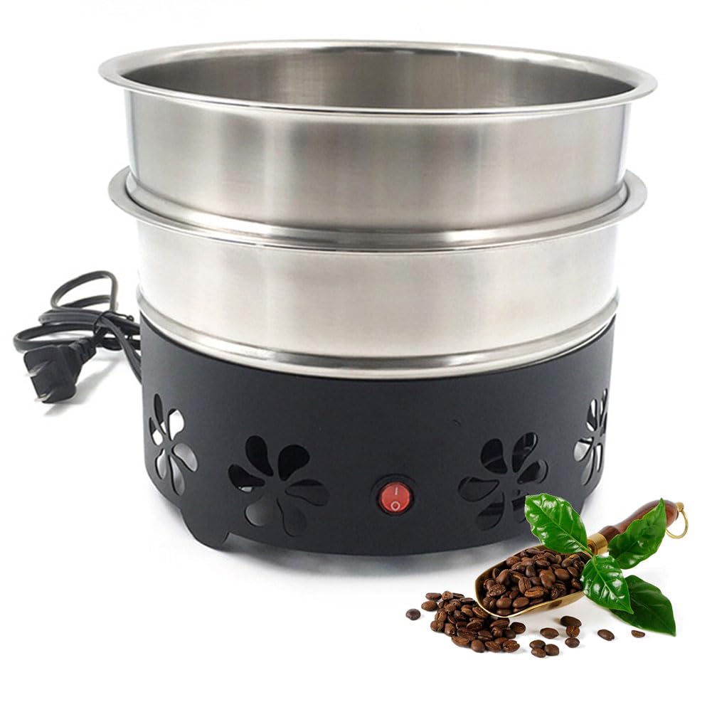 QUTBAG Raffreddatore di Chicchi di caffè Elettrico, Dispositivo di Raffreddamento per tostatura dei Chicchi di caffè con Sistema di Raffreddamento rapido e Filtro a Doppio Strato