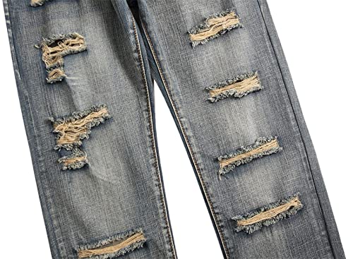 Jeans rectos desgastados para hombre DGHM-JLMY miniatura 6