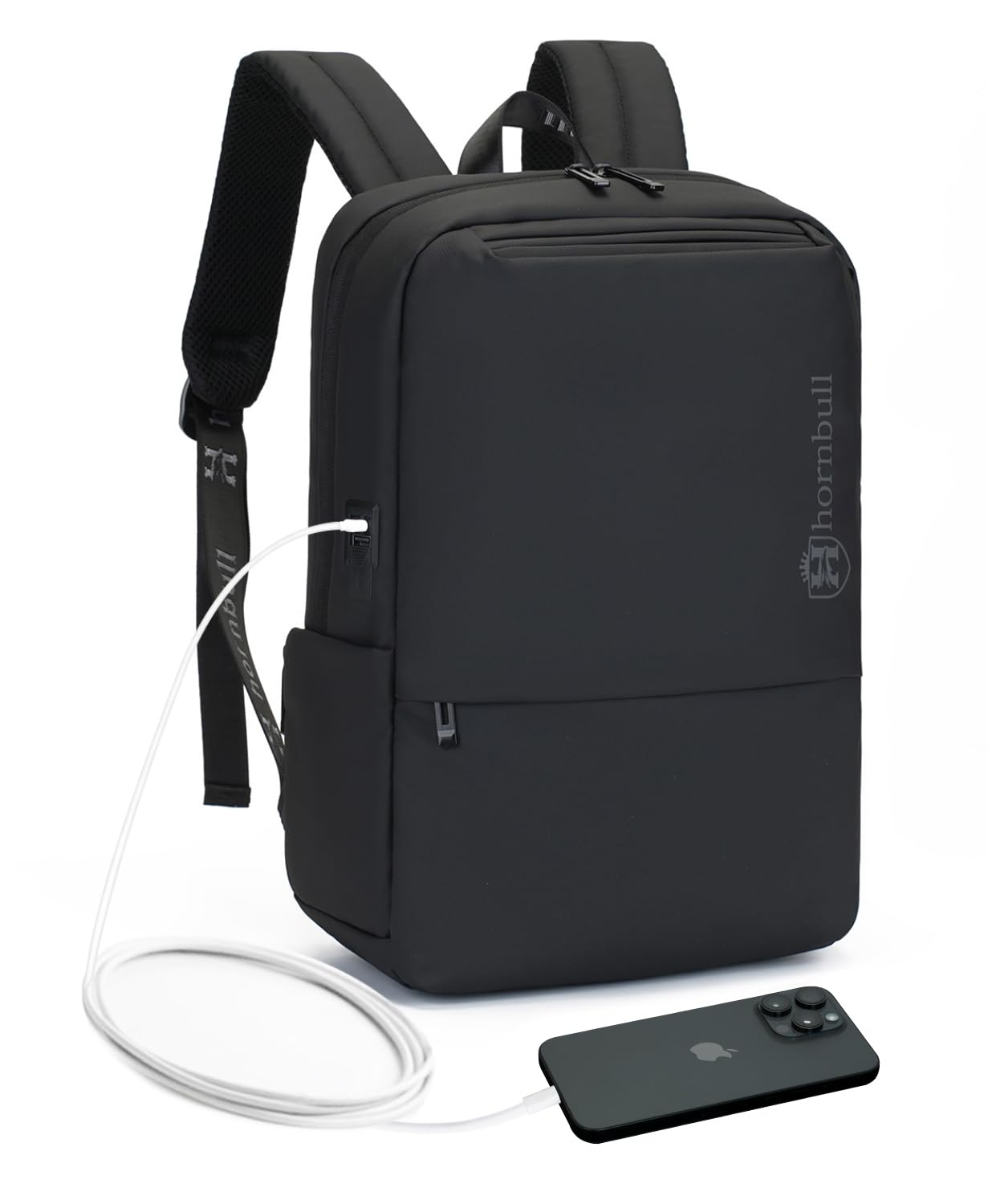 HORNBULL Venice Backpack for Men Women 18L Lightweight Office Travel Backpack 15.6 inch Laptop Bag Water-Resistant College Backpack with USB & Type-C Port-picture-11
