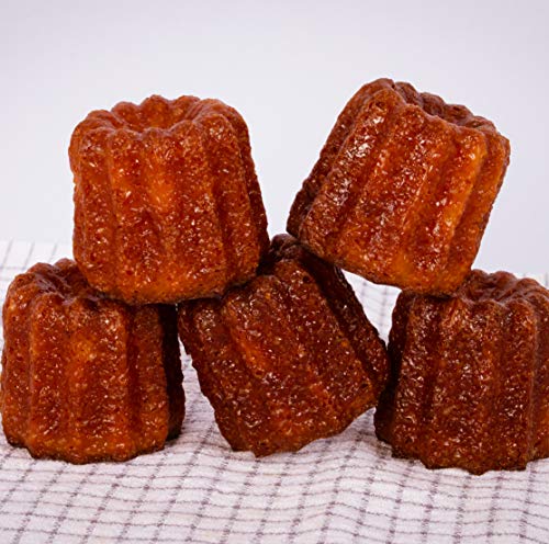 Darware Copper Canelé Pastry Molds (4-Pack); 2-Inch Bordeaux French Custard Cannele Cake Traditional Pastry Baking Molds with Heat-Conducting Copper - Thumbnail 4