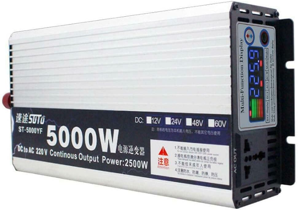 GIANDEL Inverter 12 V 24 V 48 V to 220 V Pure Sine Wave 5000 W Voltage Converter for Laptop Camera Smartphone 48 V