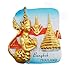MUYU Magnet Imán para Nevera, diseño de Bangkok, Tailandia, 3D, colección de Regalos de Turismo, decoración del hogar y la Cocina, imán magnético para Nevera de Bangkok, Tailandia