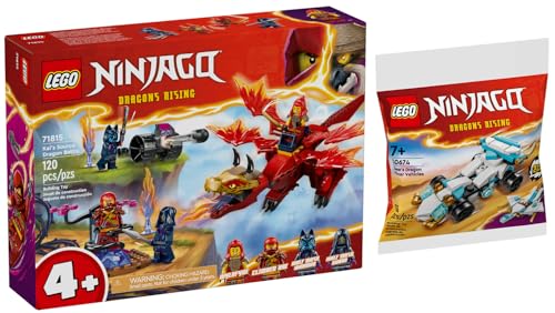 Lego Ninjago - 71815 - Duel de dragon source Kais et 30674 Zanes - Véhicules Dragon Power