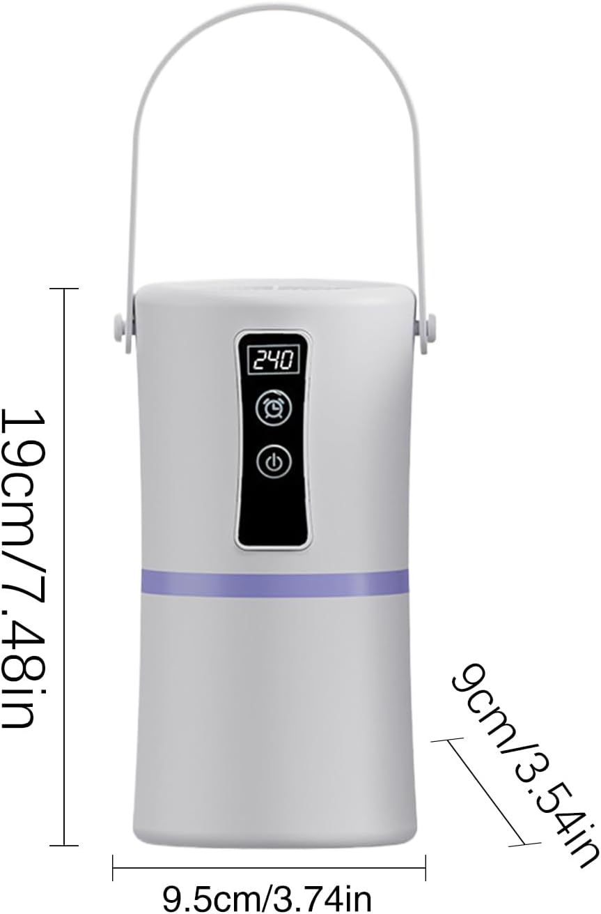 Portable Clothes Dryer - Quiet Electric Drying Machine with Timer, 220V Small Portable Dryer for Travel, Apartment, College Dorm, RV, Home, Motorhome, Bedroom, Closet, Fast Gentle Drying