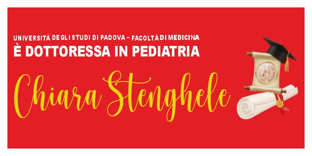M-Italy STRISCIONE FONDALE LAUREA - LAUREA mod 13 - STRISCIONE PERSONALIZZATO IN CARTA O IN BANNER PVC ANCHE DA ESTERNO GARANZIA 5 ANNI (Banner, 150x300 cm)