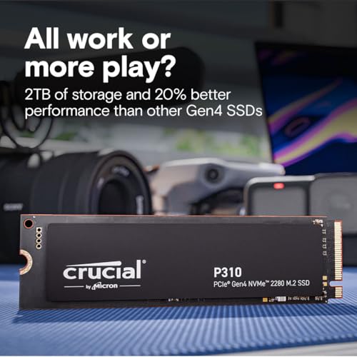 Crucial CT500P310SSD801 P310 500Gb 2280 Pcie Gen4 3D Nand Nvme M.2 Ssd – Up To 6,600Mb/S – Shift Up To Gen4, With Acronis Offer, Internal Solid State Drive thumb #2