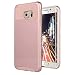 BENTOBEN Galaxy S6 Edge Case, Samsung Galaxy S6 Edge Case, Slim Hybrid Dual Layer Hard PC Back Cover Soft TPU Rubber Bumper Shockproof Protective Phone Cases for Samsung Galaxy S6 Edge, Rose Gold