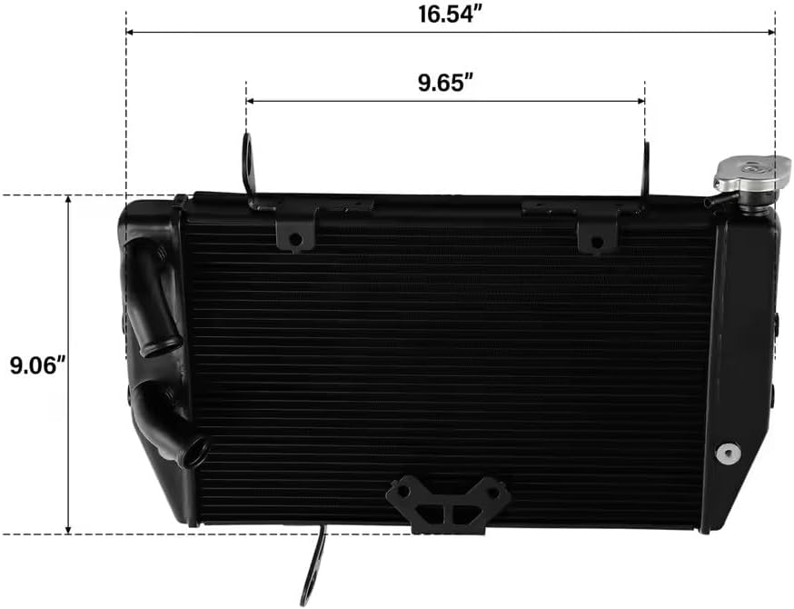 Motorcycle Aluminium Radiator Cooler Cooling Water Tank For Ducati Multistrada 1200 2010-2014 Component