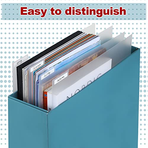 Divisores de scrapbook de 30,5 cm x 30,5 cm separadores de páginas com etiquetas para caixa de armaz