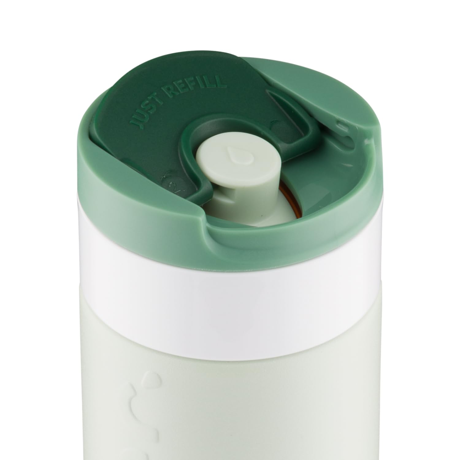 Dopper Mug de voyage isotherme 400 ml, vert forêt, anti-fuite, pour boissons gazeuses, 6h chaud/20h froid, 90 % acier inoxydable recyclé
