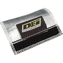 Design Engineering 010389 Black Titanium 4.25" x 4.5" Pipe Heat Shield for Corvette L98 1987-1991