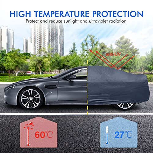Dinghao Car Cover Waterproof All Weather For Automobiles, 6 Layers Outdoor Full Exterior Cover Rain Sun Uv Snowproof Protection thumb #3
