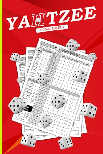 Yahtzee Score Sheets: 650+ Score Games for Scorekeeping, Yahtzee Score Pads, 6"x9" inches, 110 Pages Yahtzee Score Book