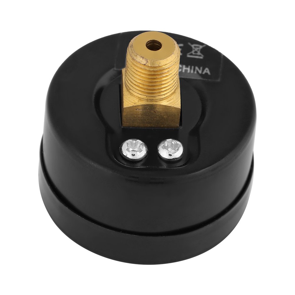 Pressure Gauge, Mini Pressure Gauge for Fuel Air Oil Water 0-160psi/0-10bar 1/8