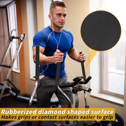 Image of Oleitodh 2 inch x 60 ft Rubber Grip Tape, Black, for Handles & Tools | Ultra-strong, waterproof non-slip tape, textured adhesive grip for gear, game controllers, or any slippery surface.