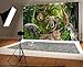 8X6FT Jungle Forest Animals Photo Backdrop, Tropical Rainforest Natural Scenery Safari Party Background for Kids Baby, Adult Wedding Camping Themed Decoration Photo Shoot Backdrop Props