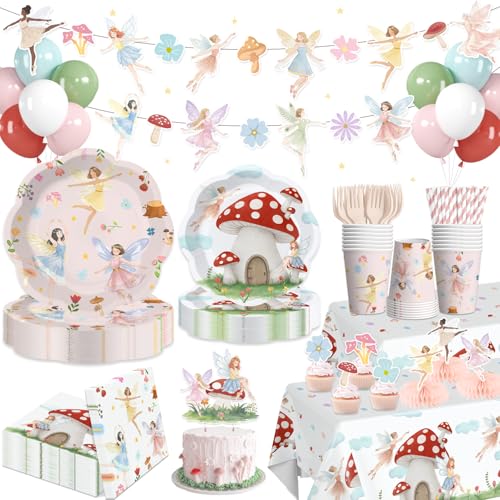 Décor de fête de fée aux finitions dorées pour réception et baptême élégant