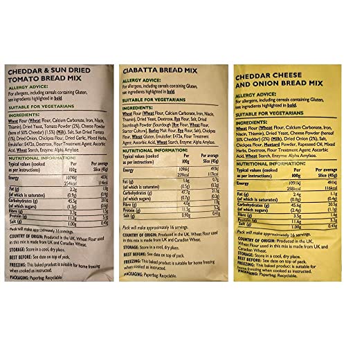 image for wrights baking Wright's Baking Bread Mix Selection Pack ( Cheddar & Su