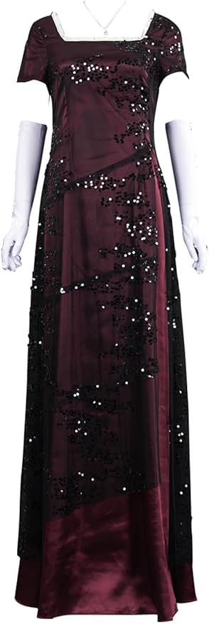 Boomtrader Titanic Rose Cosplay Costume Dress Adult Women Halloween Cosplay Rose Outfits