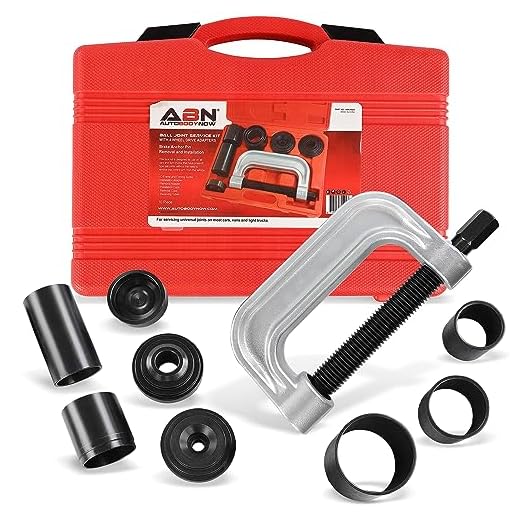 ABN Ball Joint Press Tool Set - 10Pc Ball Joint Remover Tool Ball Joint Press Kit Service Tool Kit with Adapters
