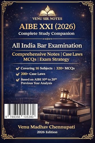 AIBE XXI 2026 - Study Companion: June 2026 Exam (AIBE XXI All India Bar Examination Book 1)