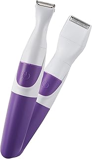 2 in 1 Cordless Trimmer for Women, Portable and Waterproof Hair Removal Trimmer Electric Bikini Trimmer Women Hair Trimmer Bikini Cordless Trimmer Waterproof Bikini Trimmer Purple