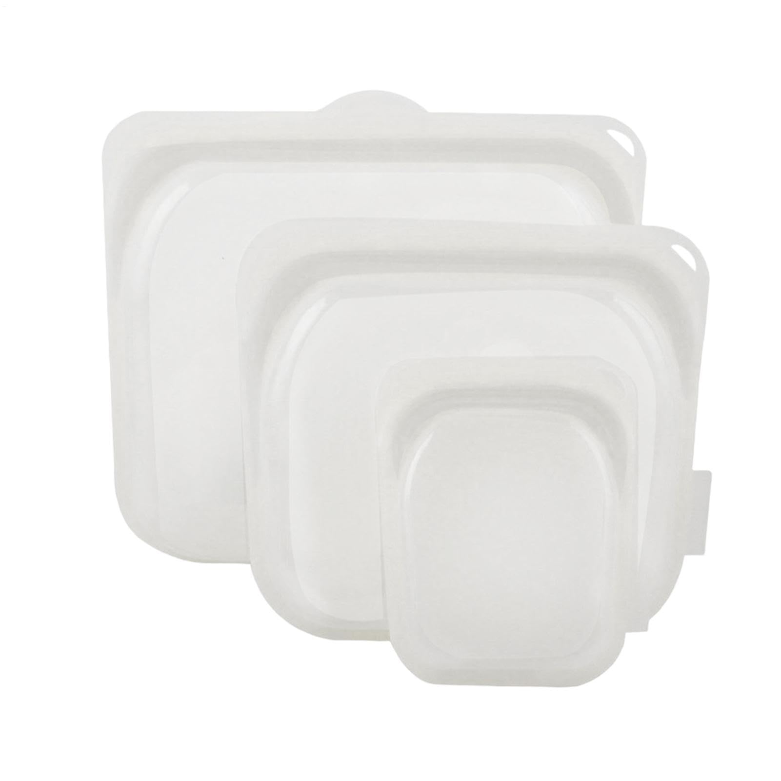 Bolsas reutilizables para sándwich – 3 bolsas de congelación a prueba de fugas | 12 x 9 cm extragruesa cremallera sellada para la preparación de comidas, almuerzos, viajes | Frigorífico, Fl