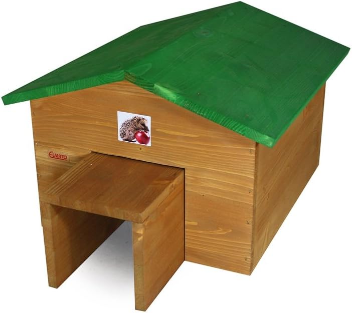 Elmato 10227 Hedgehog House Solid Spruce Without Floor / With Tunnel Entrance