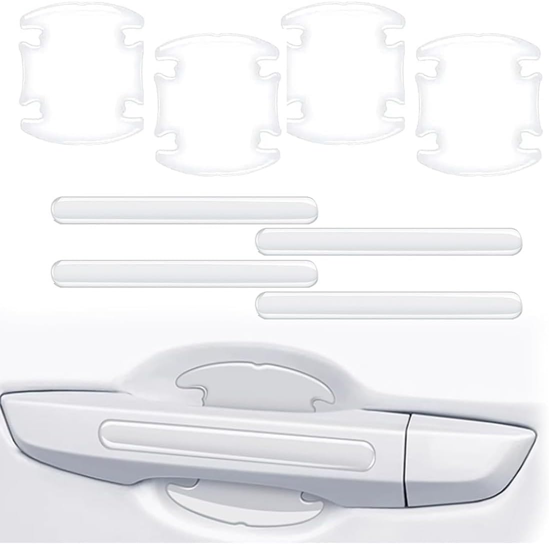8PCS Car Door Handle Protectors for KIA Stinger 2018-2025, Clear Anti-Scratch Auto Hand Grip Paint Protection, Strong Adhesive Paint Protection